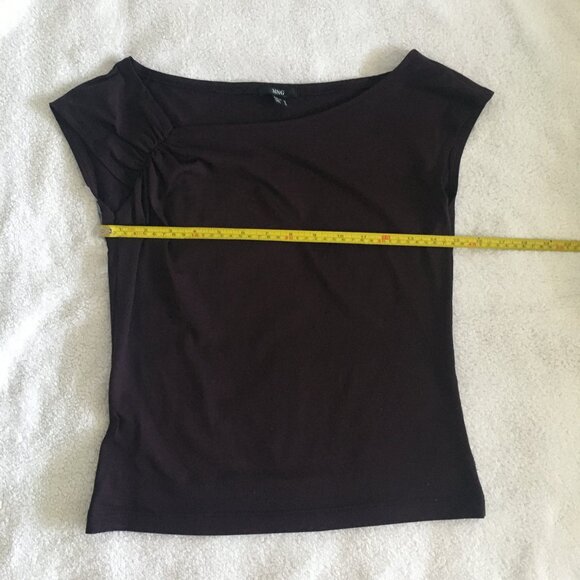 MNG Women's Sleeveless Top Dark Purple, Size Small - Picture 4 of 4